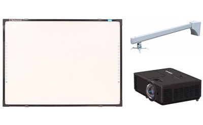 Интерактивный комплект IQBoard DVT TN060 (доска, проектор InFocus IN114BBST, универсальное настенное крепление Wize WTH130, кабель HDMI)