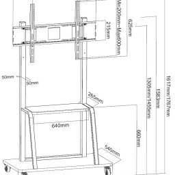 Classic Solution мобильная стойка CS T-A007