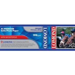 Бумага с покрытием Lomond XL Premium Satin Photo Paper, полуглянцевая, 190 г/кв.м, 914 мм, 30 м