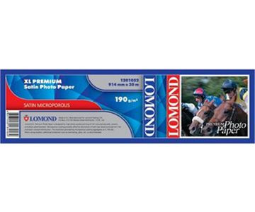 Бумага с покрытием Lomond XL Premium Satin Photo Paper, полуглянцевая, 190 г/кв.м, 914 мм, 30 м