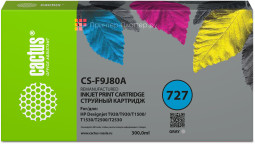 Картридж Cactus Cartridge CS-F9J80A для HP DesignJet (gray), 300 мл