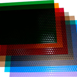 Обложки Office Kit, A4, пластик, 180 мкм, текстура кубик, красные, 100 шт.