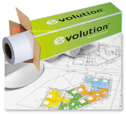 Бумага Техноэволаб Evolution XES Premium EXTRA Paper, А0+, 914 мм, 80 г/кв.м, 175 м