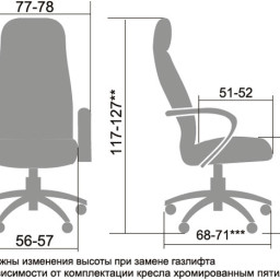 Офисное кресло Метта LK-13Pl-721 (черный)
