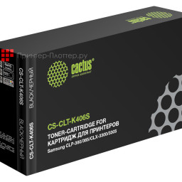 Картридж лазерный Cactus CS-CLT-K406S черный (1500стр.) для Samsung CLP-360/365/CLX-3300/3305