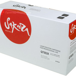 Тонер-картридж SAKURA Q7553X для HP Color LaserJet P2014/P2015/M2727 (black), 6000 стр. (PP051940)