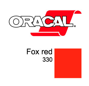 Пленка Oracal 8500 F330 (красный), 80мкм, 1000мм (1 п.м.)