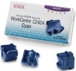 Чернила Xerox для WorkCentre C2424 (cyan) набор, 3 шт.