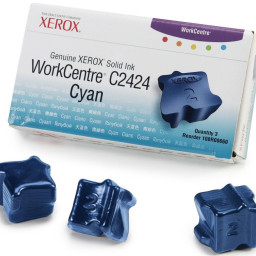 Чернила Xerox для WorkCentre C2424 (cyan) набор, 3 шт.