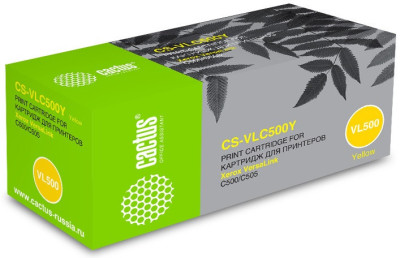 Тонер-картридж Cactus Toner CS-VLC500Y для Xerox VersaLink C500, C505 (yellow), 2400 стр.