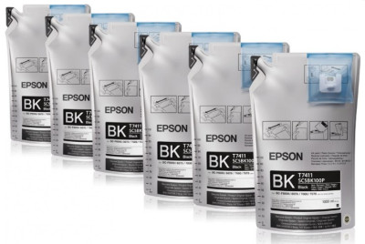 Чернила Epson T741x UltraChrome DS комплект (high density black), 6 шт. x 1000 мл