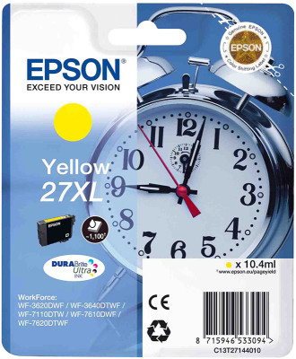 Картридж Epson DURABrite Ultra T2714 Singlepack (yellow), 10,4 мл (C13T27144022, C13T27144020)