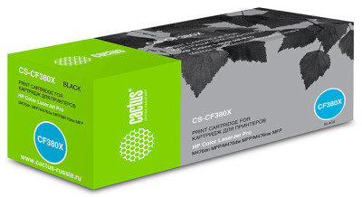 Картридж лазерный Cactus CS-CF380X черный (4400 стр.) для HP LJ Pro M476dn/M476nw/M476dw