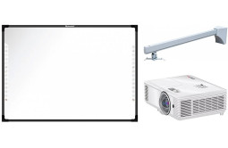Интерактивный комплект IQBoard DVT TN100 (доска, проектор InFocus SP226ST, настенное крепление Wize WTH140, кабель HDMI)