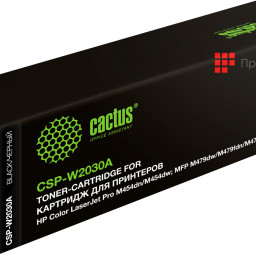 Тонер-картридж Cactus Toner CSP-W2030A для HP Color LaserJet Pro M454, M479 (black), 2400 стр.