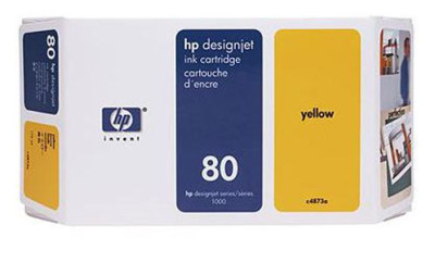 Картридж HP 80 (yellow) 350мл