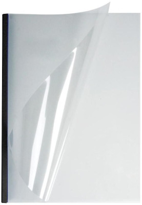 Обложки OPUS C-Bind easyCover, A4, 10 мм, мягкие, прозрачные, черные, 30 шт.