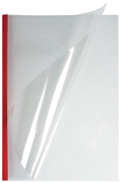 Обложки OPUS C-Bind easyCover, A4, 1,5 мм, мягкие, прозрачные, красные, 50 шт.