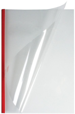Обложки OPUS C-Bind easyCover, A4, 1,5 мм, мягкие, прозрачные, красные, 50 шт.