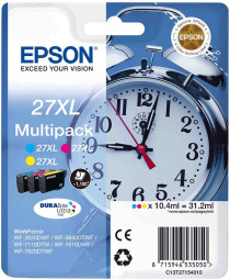 Картридж Epson DURABrite Ultra T2715 комплект (C,M,Y), 3шт x 10,4мл (C13T27154022, C13T27154020)