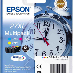 Картридж Epson DURABrite Ultra T2715 комплект (C,M,Y), 3шт x 10,4мл (C13T27154022, C13T27154020)