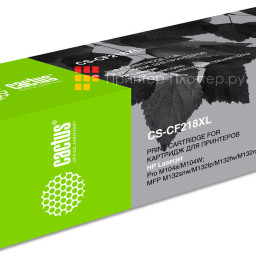 Картридж лазерный Cactus CS-CF218XL черный (6000 стр.) для HP LJ Pro M104a/M104W/ MFP M132snw/M132fp/M132fw/M132nw