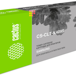 Картридж лазерный Cactus CS-CLT-K409S черный (1500стр.) для Samsung CLP-310/315/CLX-3170/3175/3175FN