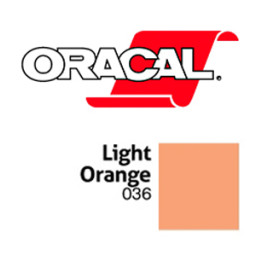 Пленка Oracal 641G F036 (светло-оранжевый), 75мкм, 1000мм x 50м (4011363107110)