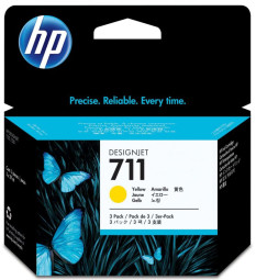 Картридж HP 711 комплект (yellow) 3шт х 29мл