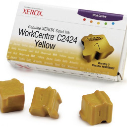 Чернила Xerox для WorkCentre C2424 (yellow) набор, 3 шт.