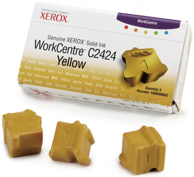 Чернила Xerox для WorkCentre C2424 (yellow) набор, 3 шт.