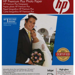 Бумага HP Premium Plus High-Gloss Photo Paper, глянцевая, 10 x 15 см (100 x 150 мм), 280 г/кв.м (20 листов)