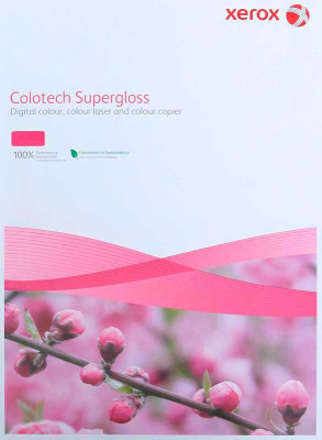 Бумага Xerox Colotech+ Super Gloss Coated, глянцевая, A3 (297 x 420 мм), 250 г/кв.м (100 листов)