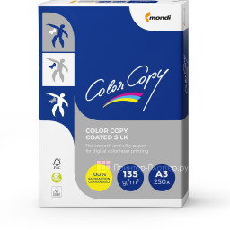 Бумага Mondi Color Copy Silk, матовая, A3 (297 x 420 мм), 135 г/кв.м (250 листов)