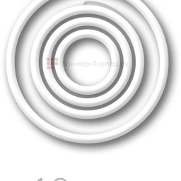 Кольца для переплета OPUS O.easyRing, 10 мм, белые, 600 шт.