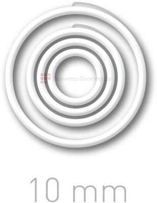Кольца для переплета OPUS O.easyRing, 10 мм, белые, 600 шт.