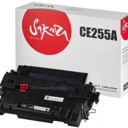 Тонер-картридж SAKURA SACE255A для HP Color LaserJet P3010/3015, CP3525 (black), 6000 стр (PP052355)