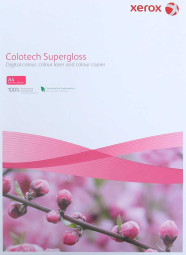 Бумага Xerox Colotech+ Super Gloss Coated, глянцевая, A4 (210 x 297 мм), 210 г/кв.м (125 листов)