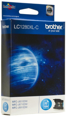 Картридж Brother LC-1280XL-C (cyan), 1200 стр.