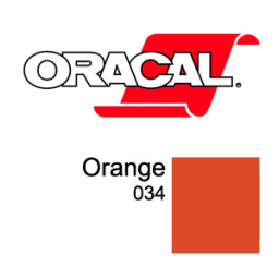 Пленка Oracal 8300 F034 (оранжевый), 80мкм, 1000мм (1 п.м.)
