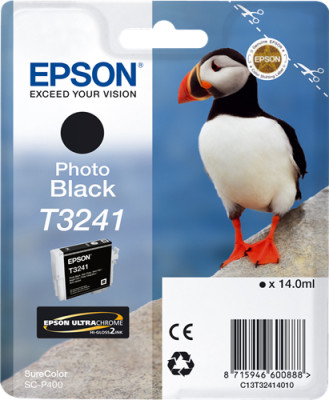 Картридж Epson T3241 (photo black), 14 мл