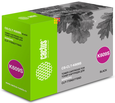 Картридж лазерный Cactus CS-CLT-K609S черный (7000стр.) для Samsung CLP 770/770ND/775/775ND