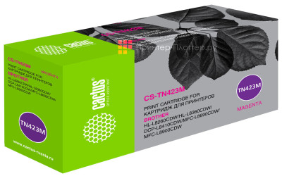 Картридж лазерный Cactus CS-TN423M пурпурный (4000стр.) для Brother DCP L8410CDW/HL L8260CDW/MFC L8690CDW