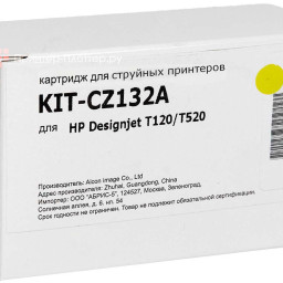 Картридж КИТОнер KIT-CZ132A (yellow), 29 мл