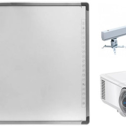Интерактивный комплект IQBoard IR RPT097-20 (доска, проектор InFocus SP226ST, настенное крепление Wize WTH140, кабель HDMI)