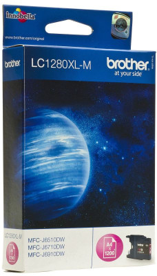 Картридж Brother LC-1280XL-M (magenta), 1200 стр.