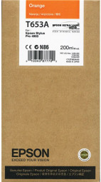 Картридж Epson T653A (orange) 200 мл