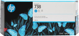 Картридж HP Ink Cartridge 738 (cyan), 300 мл