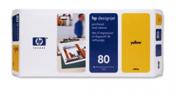 Печатающая головка HP 80 (yellow/cleaner)