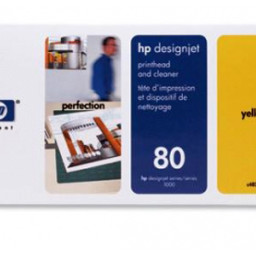 Печатающая головка HP 80 (yellow/cleaner)